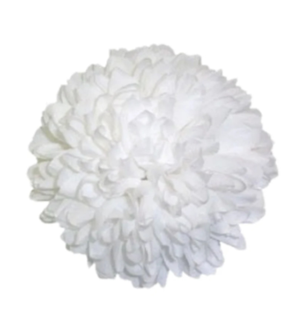 Garcia Group 6.5" White Artificial Silk Mum 15 Layer Lot of 10 Homecoming Floral